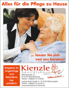 Alles für die Pflege zu Hause im Sanitätshaus Kienzle (Bad Berleburg & Bad Laasphe)
