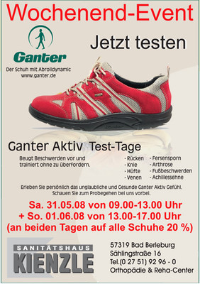 'Ganter Aktiv' Test-Tage am 31. Mai + 1. Juni 2008