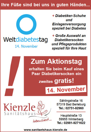 Welt-Diabetestag 2023: Ihre Füße sind bei uns in guten Händen ...