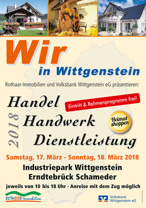 Messe 'Wir in Wittgenstein - Handel Handwerk Dienstleistungen' (17. und 18. März 2018)
