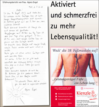 Die Aktiveinlage für Schmerzgeplagte im Sanitätshaus Kienzle (Bad Berleburg & Bad Laasphe)
